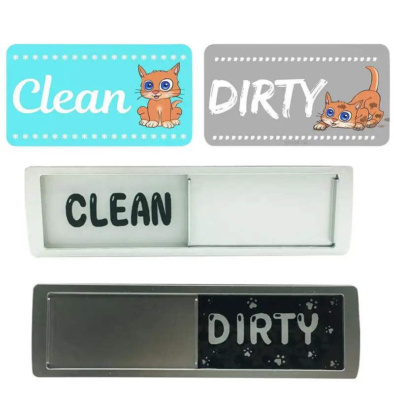 

Kitchen Dishwasher Magnet Clean Dirty Sign Room Cleaning Tips Uncleaned Signs Indicator Washed Not Washed Household Accessories