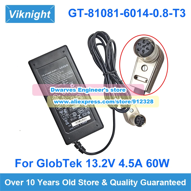 Genuine 13.2V 4.5A 6W Ac Adapter GS-1672 GT-81081-6014-0.8-T3 Laptop Charger GT81081601408T3 Special 6 Holes Power Supply 
Genuine 13.2V 4.5A 6W Ac Adapter GS-1672 GT-81081-6014-0.8-T3 Laptop Charger GT81081601408T3 Special 6 Holes Power Supply
