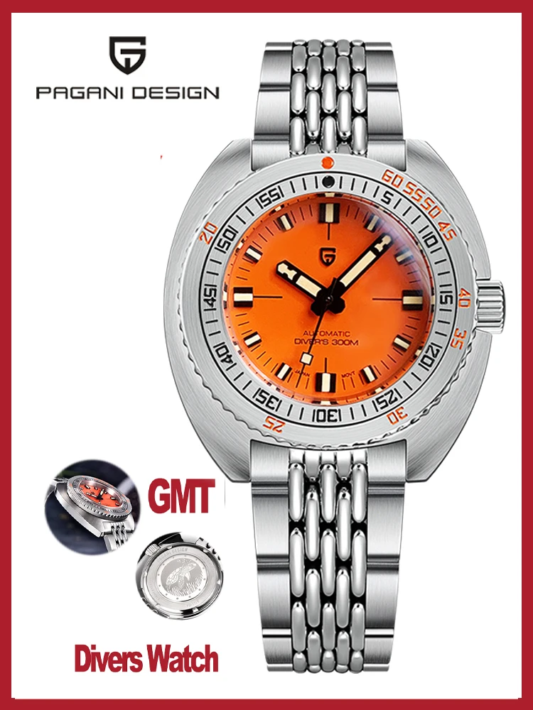 Часы наручные PAGANI DESIGN Seiko NH38A, оригинальные автоматические часы с сапфировым стеклом, из нержавеющей стали, водонепроницаемые до 200 м, GMT, 1719
Часы наручные PAGANI DESIGN Seiko NH38A, оригинальные автоматические часы с сапфировым стеклом, из нержавеющей стали, водонепроницаемые до 200 м, GMT, 1719