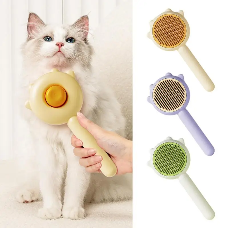 

Cat Self Cleaning Brush Multifunctional Hair Removal Shedding Comb For Long Short Hair Kitten Rabbits Puppy Pets Grooming Supply