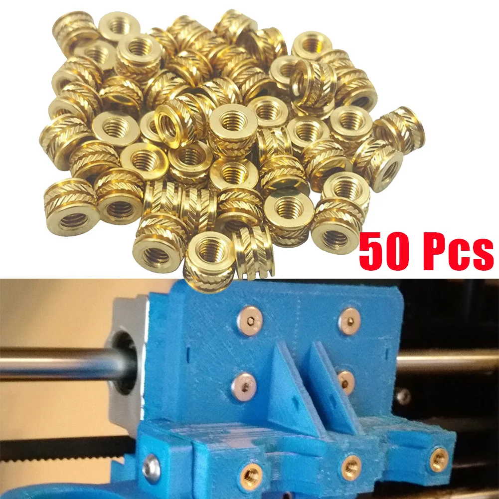 Brass Threaded Screw Insert Accessories Brass Heat M3 3mm M3-0.5 Metal Parts Replacement Screw Inserts For Nut
Brass Threaded Screw Insert Accessories Brass Heat M3 3mm M3-0.5 Metal Parts Replacement Screw Inserts For Nut