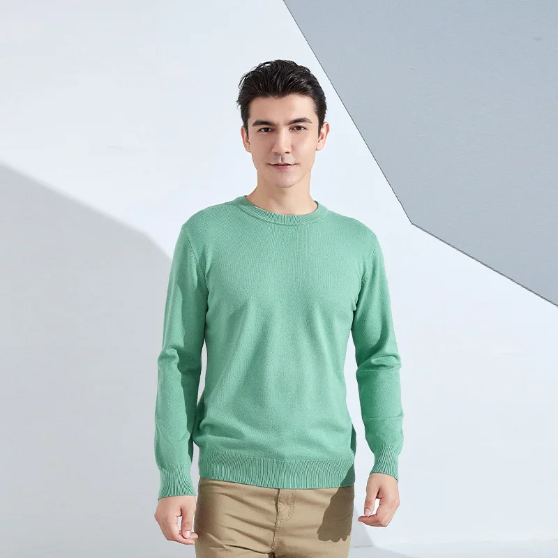 Autumn Winter Men Cashmere Sweater O-neck Soft Warm Pullovers Male Loose Knitted Shirt Korean men's winter blouse 37 Sa0e4493cb3464232a9d917dd8625ccf6s