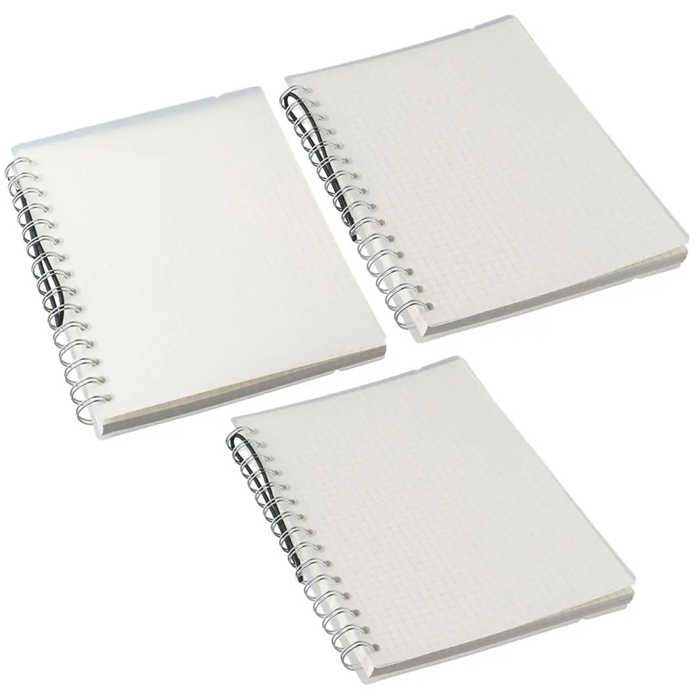 3 Pcs A5 Spiral Notebook, Translucent Frosting Grid Paper for Home ,70 sheets per notebook
3 Pcs A5 Spiral Notebook, Translucent Frosting Grid Paper for Home ,70 sheets per notebook