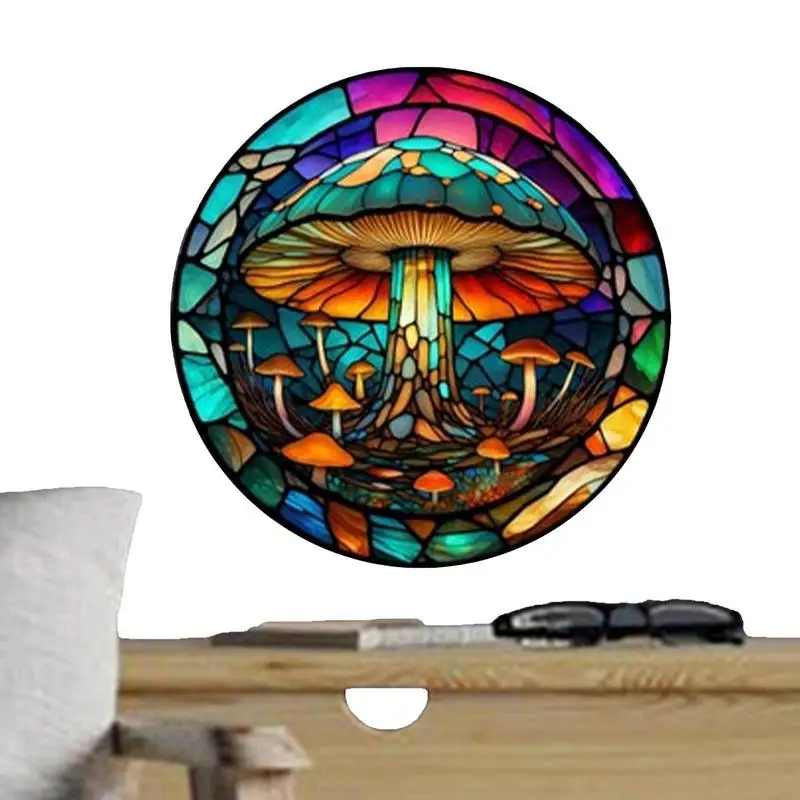 

Acrylic Board Indoor Dragonfly Mushroom Wreath Colored Acrylic Stained Decor Stained Glass Decor For Outdoor Window