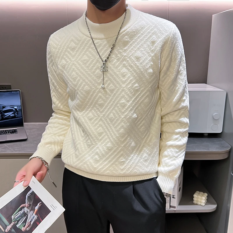 2023 Autumn Winter Striped Knitted Sweater Men Long Sleeve Round Neck Pullover Casual Business Knitwear Tops Men Clothing
2023 Autumn Winter Striped Knitted Sweater Men Long Sleeve Round Neck Pullover Casual Business Knitwear Tops Men Clothing