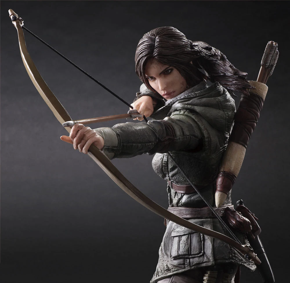 

PLAY ARTS Figure Lara Croft Action Figure Rise of The Tomb Raider Ver. Movie Character Movie Figurine Model Toys Christmas Gifts