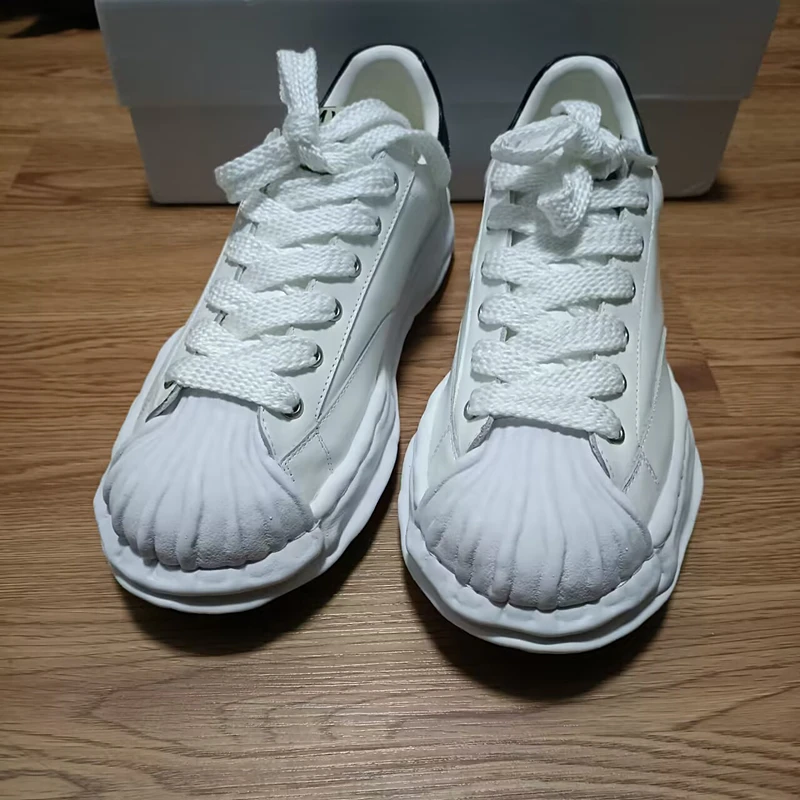 Japanese Korean style shell Dissolve shoes MMY Platform Mihara Men's Cowhide sneaker Yasuhiro Couple Shoes Women's Sneakers
Japanese Korean style shell Dissolve shoes MMY Platform Mihara Men's Cowhide sneaker Yasuhiro Couple Shoes Women's Sneakers