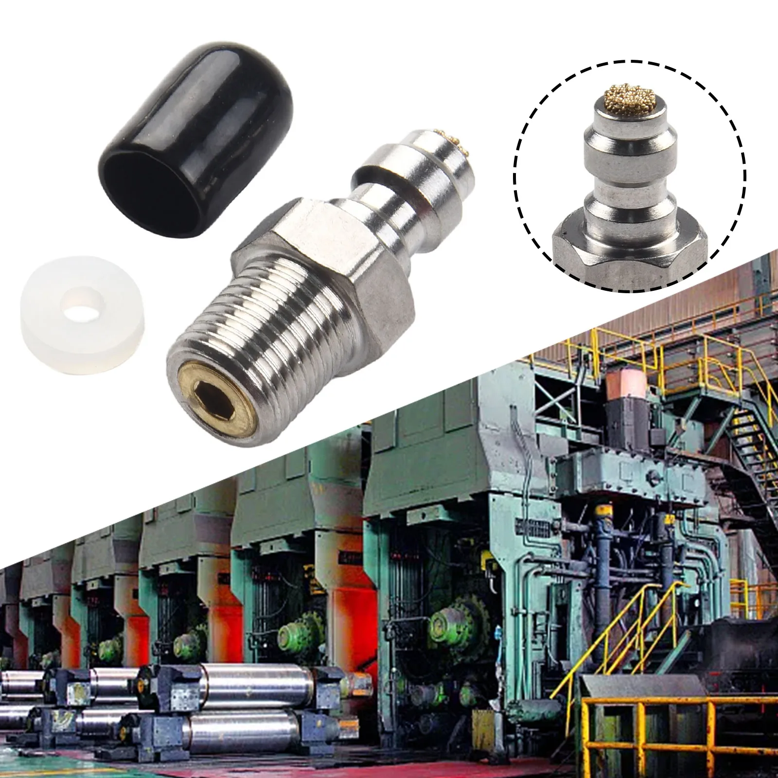 8mm Quick Connect Check Valve PCP Filling Joint With Filter M10 Male Pneumatic Part Foster Male Connector Home Improvement Part
8mm Quick Connect Check Valve PCP Filling Joint With Filter M10 Male Pneumatic Part Foster Male Connector Home Improvement Part