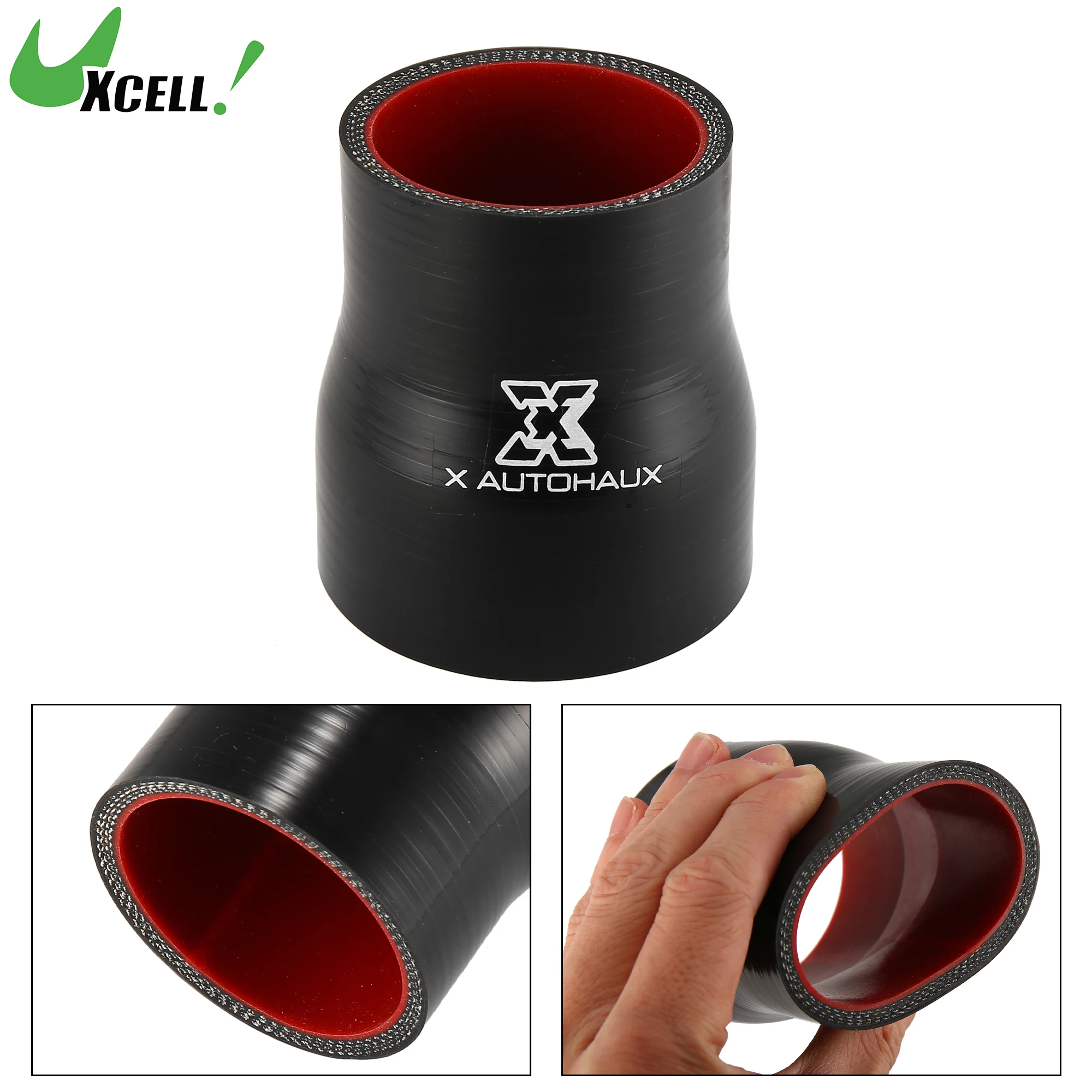 

UXCELL 51-57mm 57-63mm 76-102mm 89-102mm Straight Silicone Reducer Hose Silicone Hose Coupler Intercooler Tube for Car