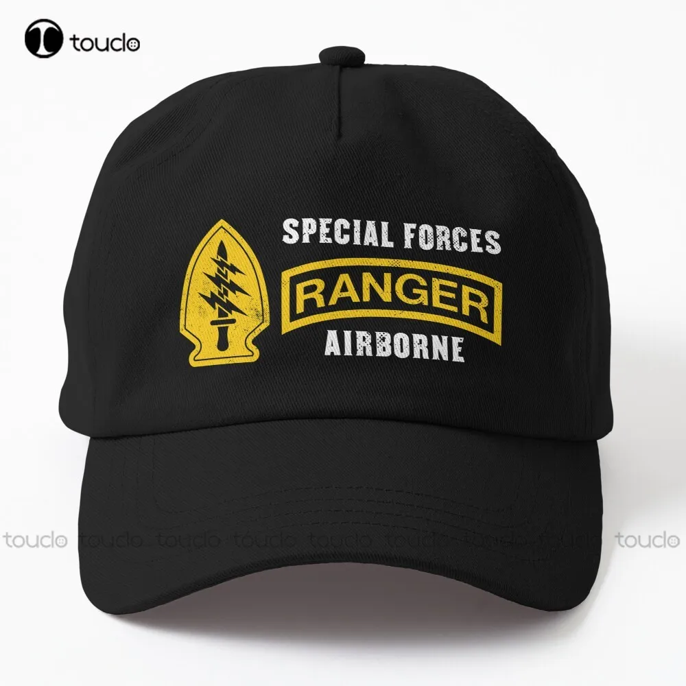 

Special Forces Ranger Airborne Dad Hat Hats Personalized Custom Unisex Adult Teen Youth Summer Baseball Cap Outdoor Cotton Cap