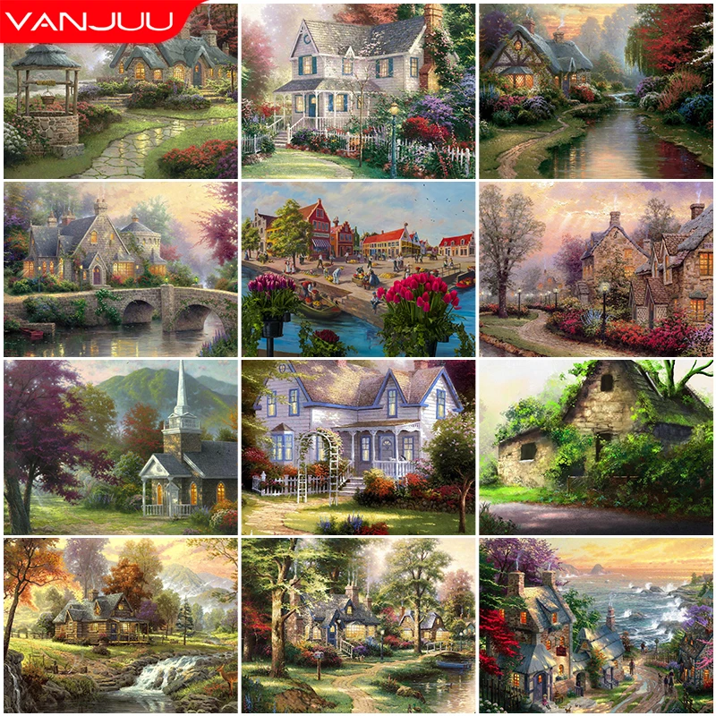 5D DIY Diamond Painting Full Square/Round Landscape House Diamond Embroidery House Cross Stitch Mosaic Craft Home Decor Gift
5D DIY Diamond Painting Full Square/Round Landscape House Diamond Embroidery House Cross Stitch Mosaic Craft Home Decor Gift