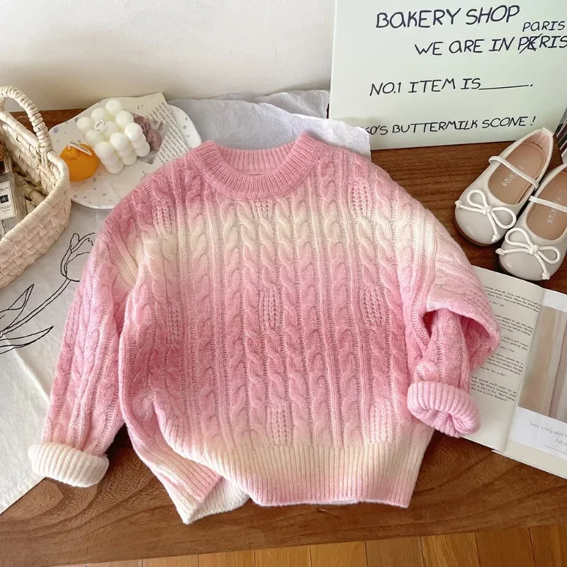 2024 baby Girls tie dye gradient sweater children's western-style gradient pink top baby rainbow round neck versatile sweater
2024 baby Girls tie dye gradient sweater children's western-style gradient pink top baby rainbow round neck versatile sweater