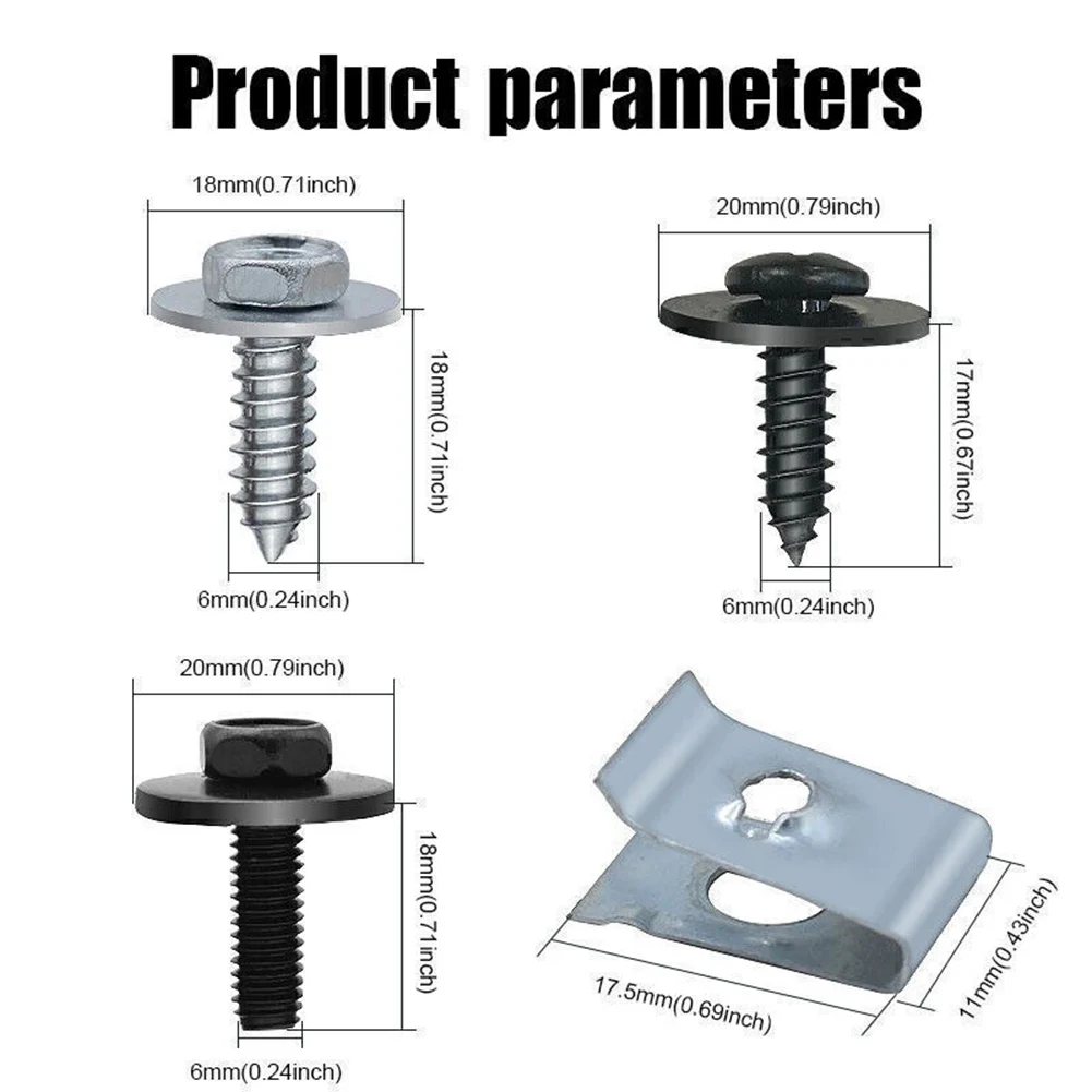50Pcs Car Bumper Engine Splash Shield Fastener Rivet Clips Bolts Screw Retainer For Bumper Fender Engine Shield Splash Underbody
50Pcs Car Bumper Engine Splash Shield Fastener Rivet Clips Bolts Screw Retainer For Bumper Fender Engine Shield Splash Underbody