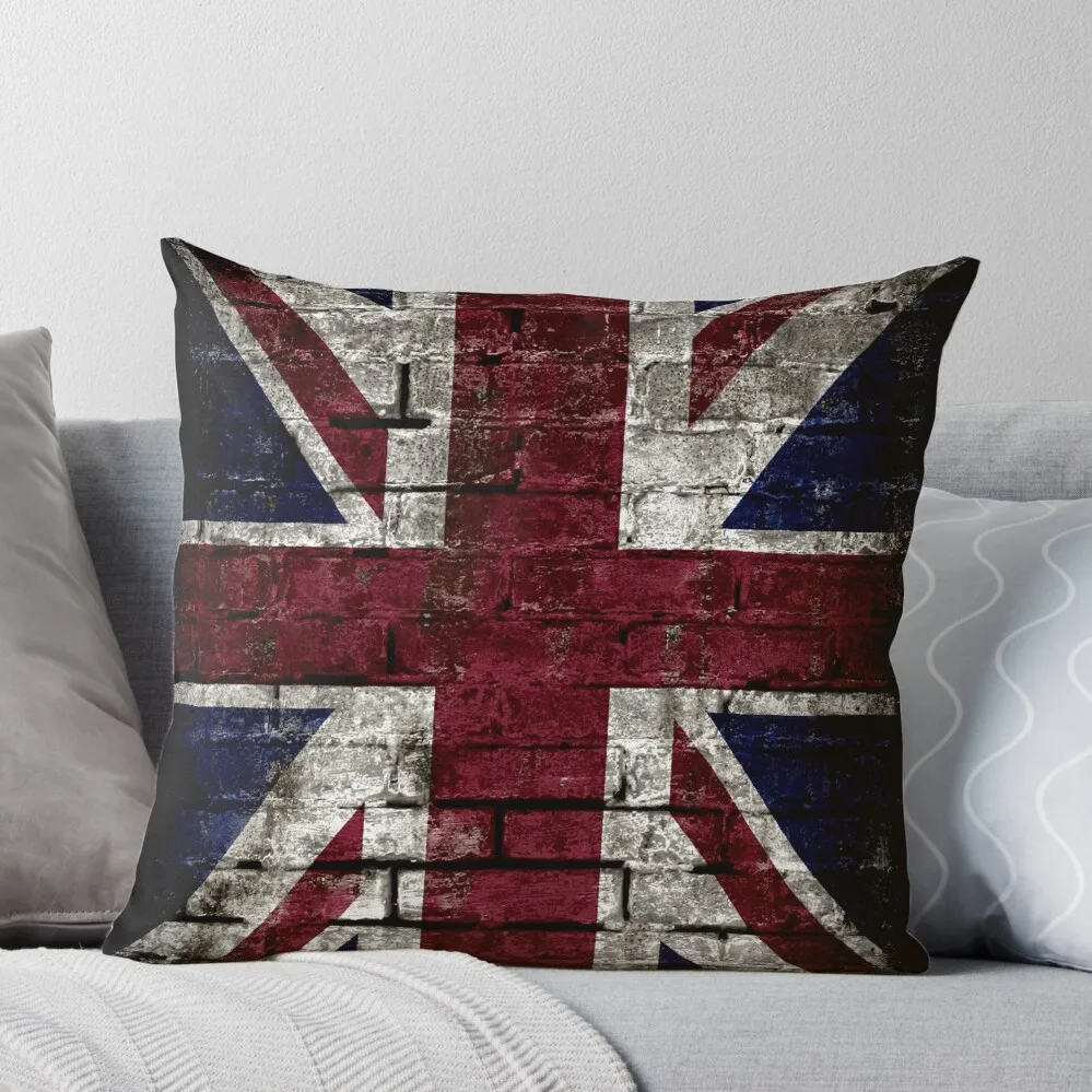 

Grunge UK Flag, Great Britain, Punk Style Distressed Wall Throw Pillow Pillow Cases Decorative Cushions For Children