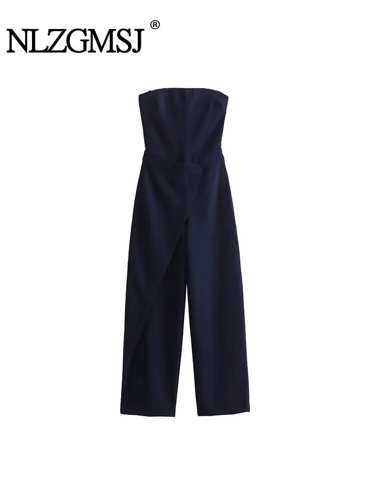 Nlzgmsj TRAF Autumn Elegant Women Black Casual Slim Back Pockets Jumpsuits Female Sexy Backless Wide Leg Jumpsuits
Nlzgmsj TRAF Autumn Elegant Women Black Casual Slim Back Pockets Jumpsuits Female Sexy Backless Wide Leg Jumpsuits