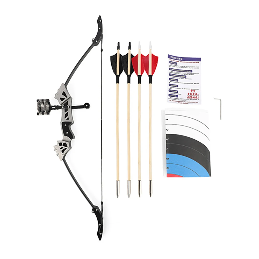 Archery Mini Recurve Bow Sets with Wooden Arrows Target Paper for Kids Toy Gift Practice Shooting Accessory
Archery Mini Recurve Bow Sets with Wooden Arrows Target Paper for Kids Toy Gift Practice Shooting Accessory