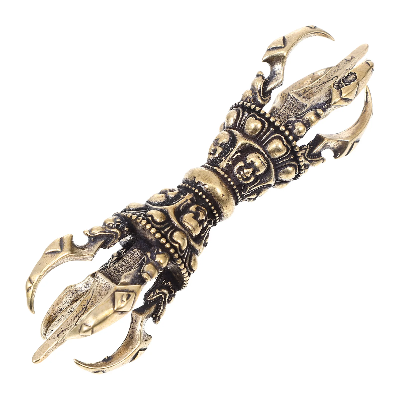 Home Decor Utensil Ornament Brass Vajra Tabletop Adornment Exquisite Style Pestle Artware Desktop Craft Man
Home Decor Utensil Ornament Brass Vajra Tabletop Adornment Exquisite Style Pestle Artware Desktop Craft Man