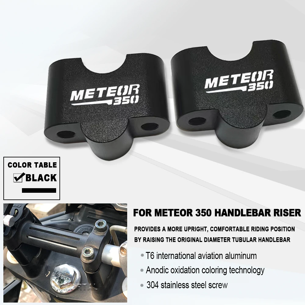 For Royal Enfield Meteor 350 2021 Handlebar Risers Motorcycle Accessories Mount Handle Clamp Handle Bar Risers Adapter
For Royal Enfield Meteor 350 2021 Handlebar Risers Motorcycle Accessories Mount Handle Clamp Handle Bar Risers Adapter