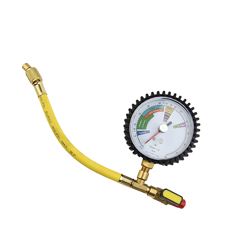 1/4 SAE Inch Connector Pressure Gauge HVAC System Nitrogen Pressure Test Air Conditioning Bench Tool For R134a R22 R407C R410A
1/4 SAE Inch Connector Pressure Gauge HVAC System Nitrogen Pressure Test Air Conditioning Bench Tool For R134a R22 R407C R410A