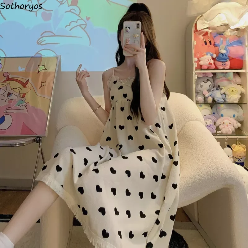 Ночные рубашки без рукавов Женские Простые принты милые кисточки летний дизайн Ins модная пикантная одежда для сна Повседневная мешковатая удобная домашняя одежда
Ночные рубашки без рукавов Женские Простые принты милые кисточки летний дизайн Ins модная пикантная одежда для сна Повседневная мешковатая удобная домашняя одежда