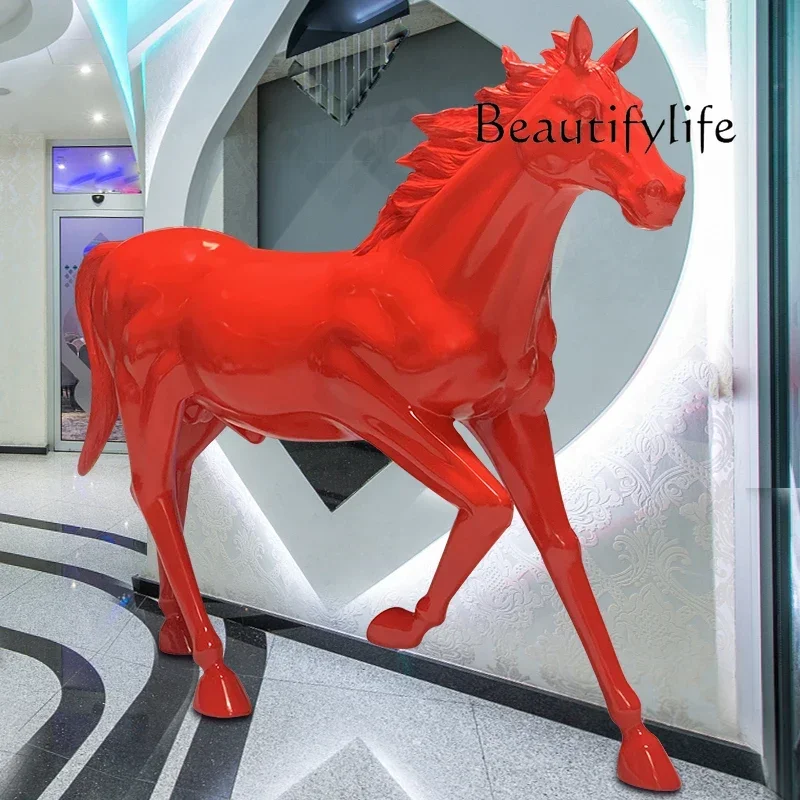 Grp Sculpture Great Horse Lucky Restaurant Hotel Resin Lobby Courtyard Decoration Floor Ornaments
Grp Sculpture Great Horse Lucky Restaurant Hotel Resin Lobby Courtyard Decoration Floor Ornaments