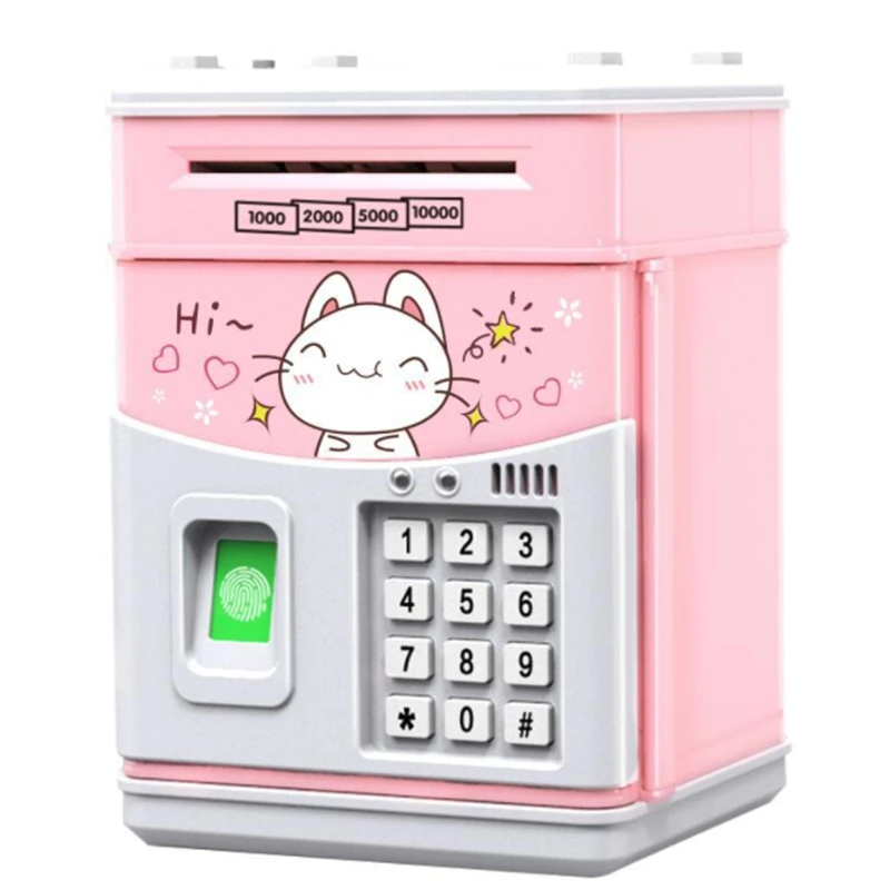 Electronic Piggy Bank Kids Coin Bank with Code, Electronic Money Banks Money Box for Kids,Kids Safe Bank Pink Cat
Electronic Piggy Bank Kids Coin Bank with Code, Electronic Money Banks Money Box for Kids,Kids Safe Bank Pink Cat