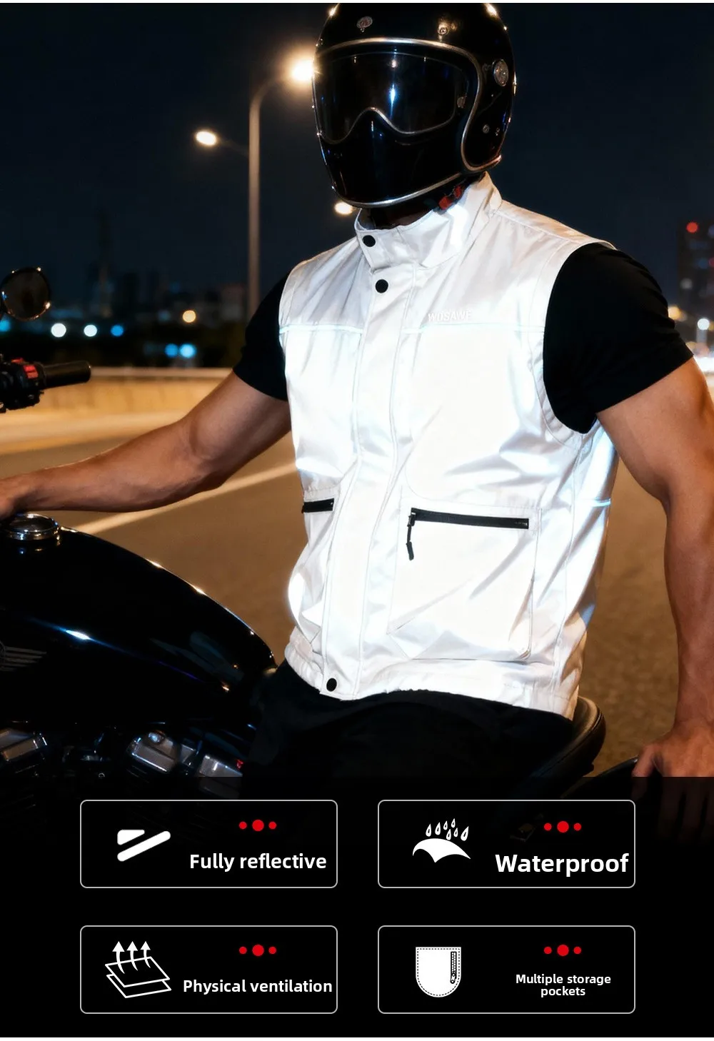 سترة رجالية من WOSAWE مع غطاء للرأس ومقاومة للماء والرياح للرجال والنساء، مناسبة لركوب الدراجات والمشي لمسافات طويلة والجري، سترة بأسلوب الهيب هوب سترة رجالية من WOSAWE مع غطاء للرأس ومقاومة للماء والرياح للرجال والنساء، مناسبة لركوب الدراجات والمشي لمسافات طويلة والجري، سترة بأسلوب الهيب هوب