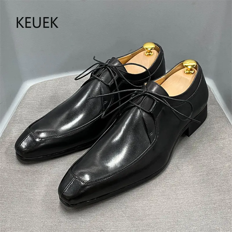New Luxury Designer Genuine Leather Derby Shoes Men Moccasins Wedding Work Casual Business Loafers Male Dress Shoes Flats 5A
New Luxury Designer Genuine Leather Derby Shoes Men Moccasins Wedding Work Casual Business Loafers Male Dress Shoes Flats 5A