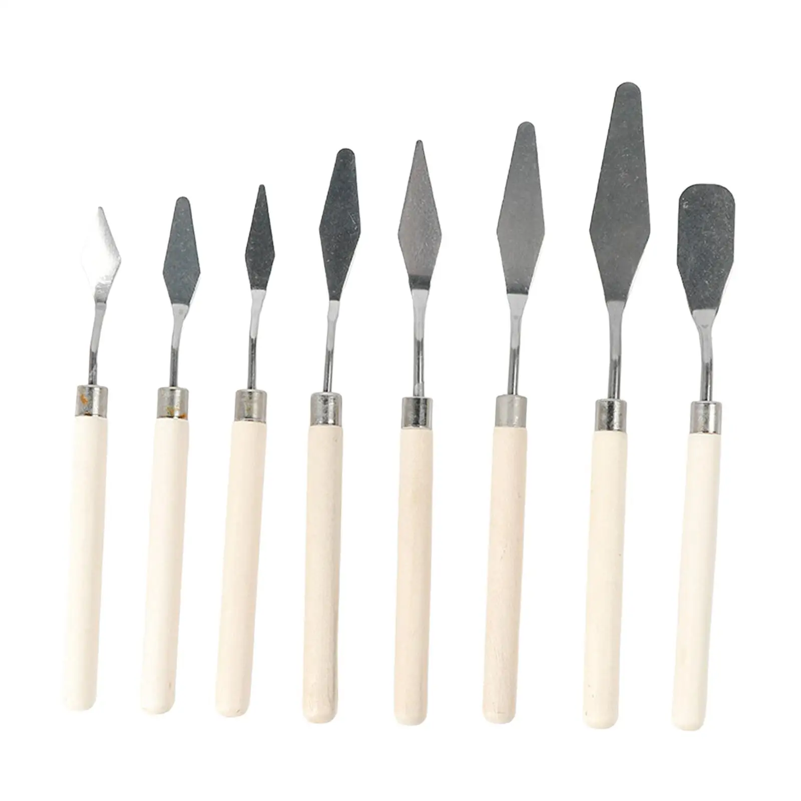 8Pcs Painting Knives Set Wood Handle Paint Knife Oil Painting Accessories Palette Knife for Watercolor Oil Canvas Acrylic Paint
8Pcs Painting Knives Set Wood Handle Paint Knife Oil Painting Accessories Palette Knife for Watercolor Oil Canvas Acrylic Paint