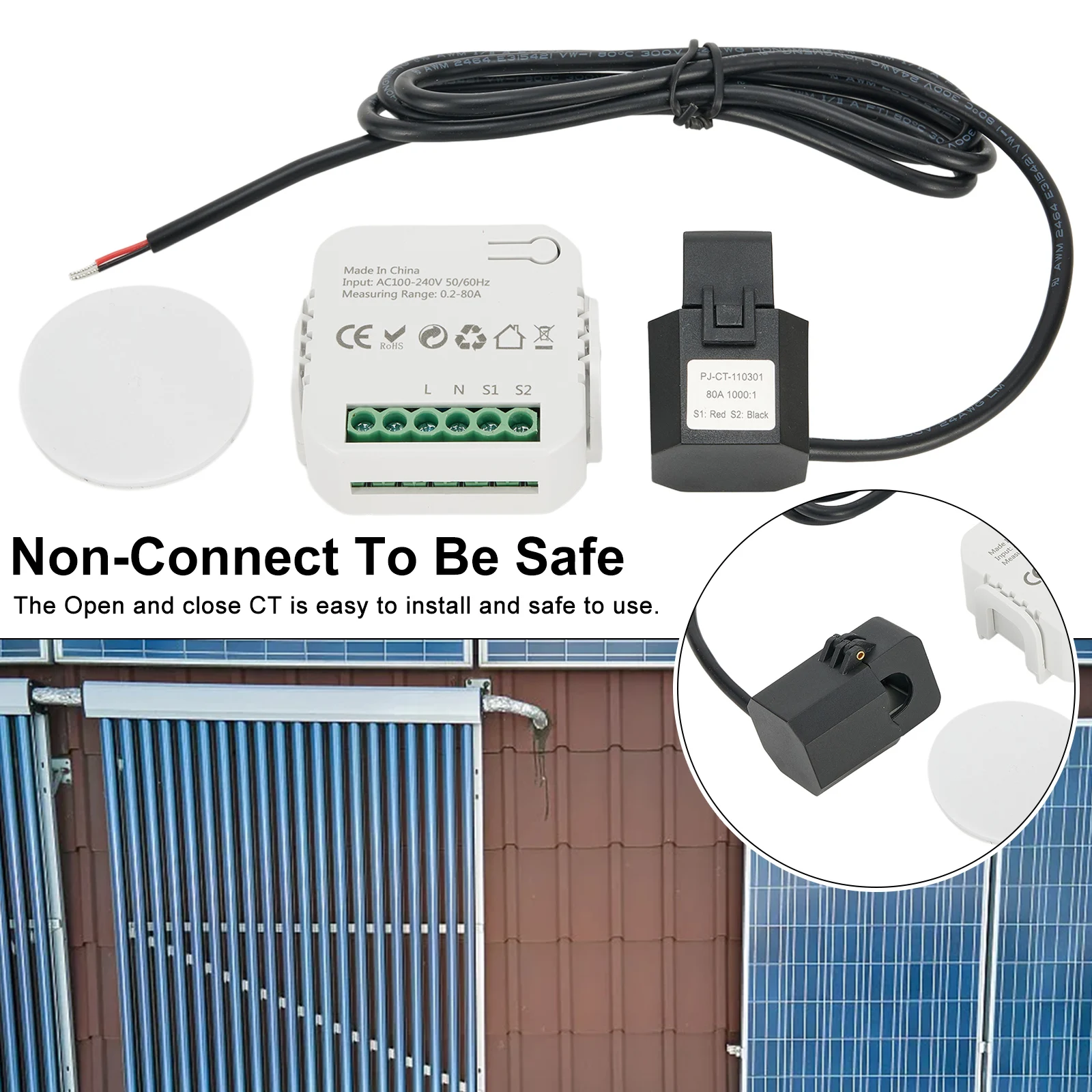 Comprehensive Energy Monitoring Replaceable Accessories Electricity Meters WiFi Energy Meter With Clamp CT 0.2A-80A Monitor
Comprehensive Energy Monitoring Replaceable Accessories Electricity Meters WiFi Energy Meter With Clamp CT 0.2A-80A Monitor