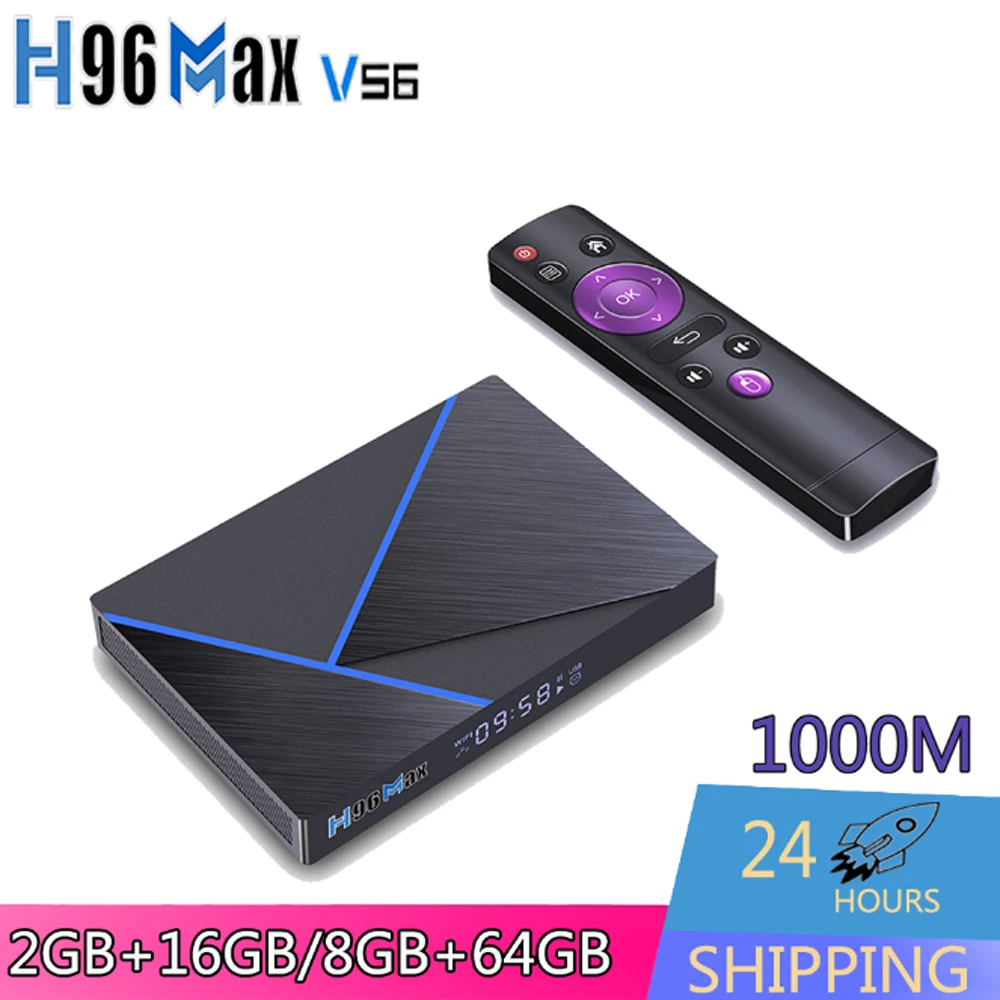H96 MAX V56 Android TV BOX 2023 Android 12 RK3566 Ethernet 1000M 2.4G&5G Dual WiFi BT4.0 Smart TV BOX Set Top Box Media Player
H96 MAX V56 Android TV BOX 2023 Android 12 RK3566 Ethernet 1000M 2.4G&5G Dual WiFi BT4.0 Smart TV BOX Set Top Box Media Player