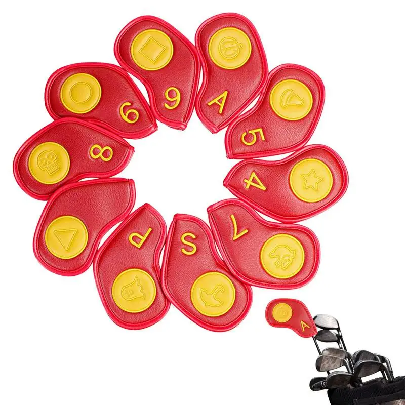 10PCS Golf Irons Cover Embroidery Cartoon Club Cover Head Cover Protective Cover Golf Irons Cover With Identification Number
10PCS Golf Irons Cover Embroidery Cartoon Club Cover Head Cover Protective Cover Golf Irons Cover With Identification Number