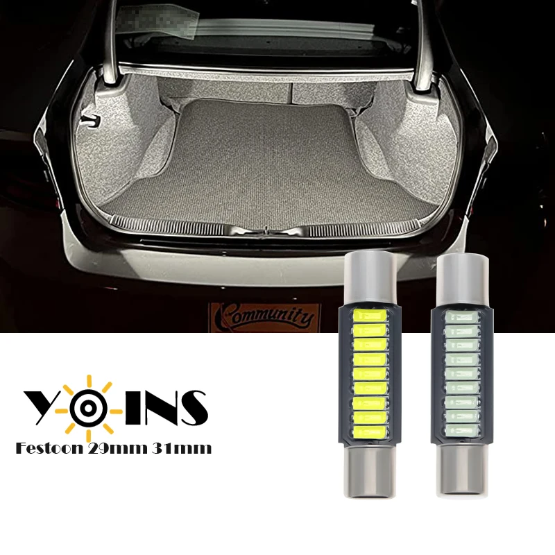 100pcs Festoon C5W LED Car Trunk Light 29mm 31mm 4014 9 SMD 12V Auto Interior Map Door Bulb Lamp License Plate Lights Wholesale
100pcs Festoon C5W LED Car Trunk Light 29mm 31mm 4014 9 SMD 12V Auto Interior Map Door Bulb Lamp License Plate Lights Wholesale