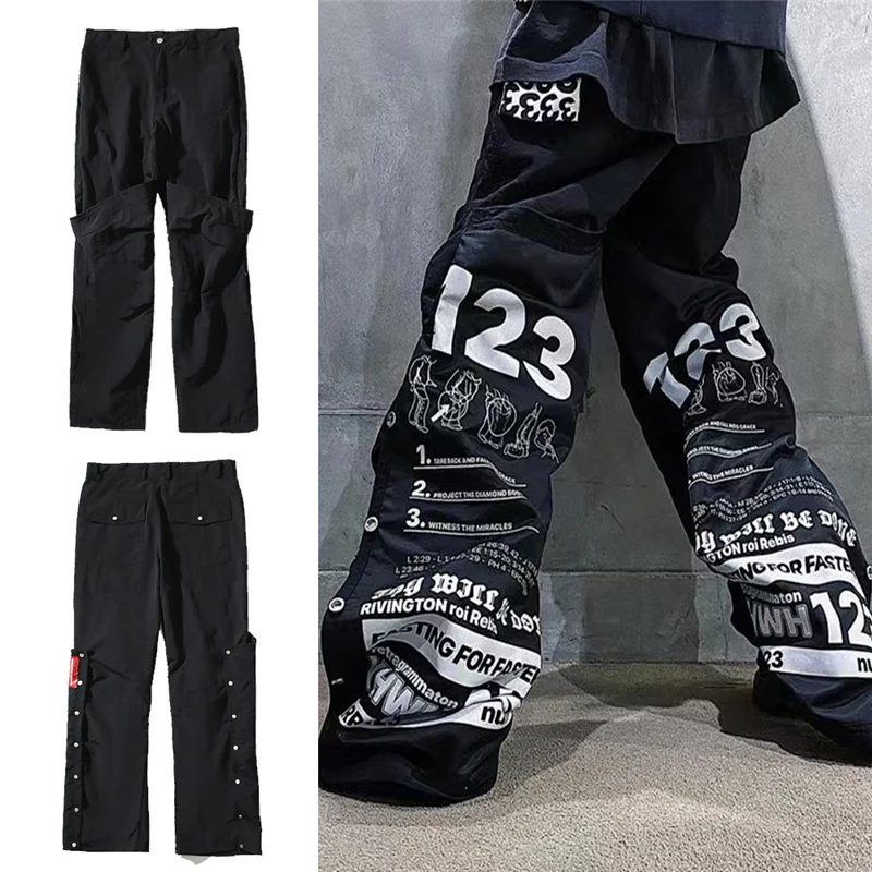RRR123 American High Street Print Reversible Deconstructed Vibe Button Pants Retro Micro Flare Pant Trend
RRR123 American High Street Print Reversible Deconstructed Vibe Button Pants Retro Micro Flare Pant Trend