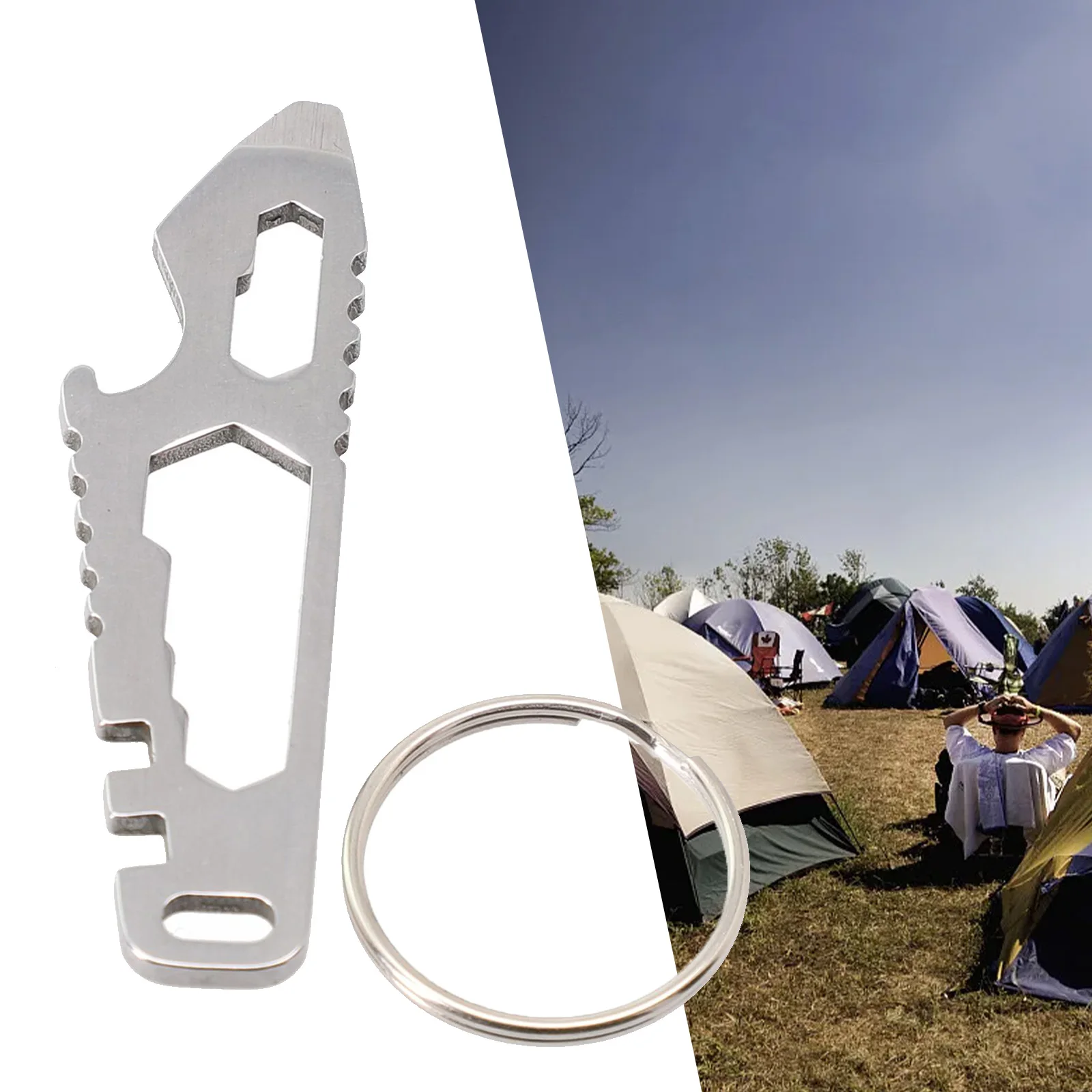 1pc Pocket Tool Stainless Steel Outdoor Multifunctional Gadgets Camping Supplies Portable Hex Wrench Bottle Opener Accessories
1pc Pocket Tool Stainless Steel Outdoor Multifunctional Gadgets Camping Supplies Portable Hex Wrench Bottle Opener Accessories