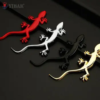 Emblemas Metálicos 3D para Carros da Toyota: Personalização Exclusiva 9 1PC Reflective Car Metal Truck Sticker Lizard Gecko Decal Badge Emblem Decor