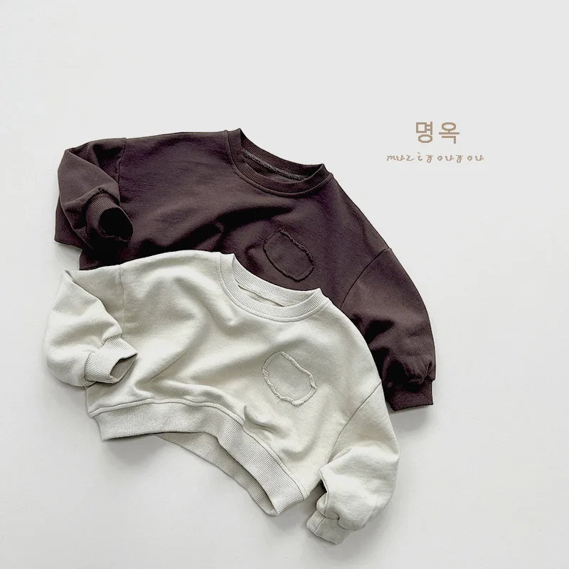 2025 Autumn New Children Long Sleeve Sweatshirt Fashion Girl Short Hoodie Kids Casual Tops Cotton Baby Toddler Clothes 1-6year 7 Sa0f5c2998f9c416e9e4ce7efefb62504H