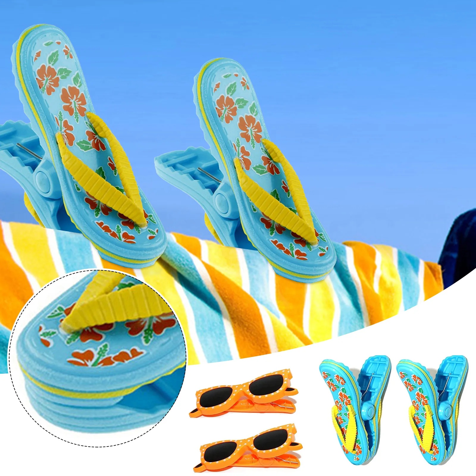 4pcs Plastic Beach Towels Clips For Sunbeds Sun Lounger Slipper Decorative Clothes Pegs Pins Large Drying Racks Retaining Clip
4pcs Plastic Beach Towels Clips For Sunbeds Sun Lounger Slipper Decorative Clothes Pegs Pins Large Drying Racks Retaining Clip