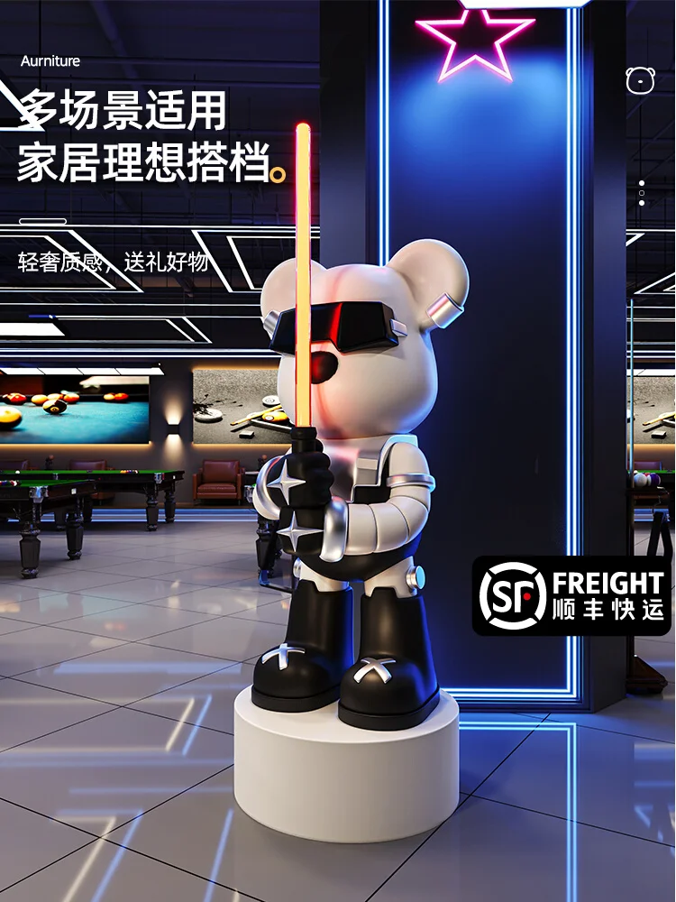 Luxury Large Violent Bear Floor Decor Light Luxury High end Living Room Billiards Hall Internet Cafe Doll Trendy Play Decoration
Luxury Large Violent Bear Floor Decor Light Luxury High end Living Room Billiards Hall Internet Cafe Doll Trendy Play Decoration