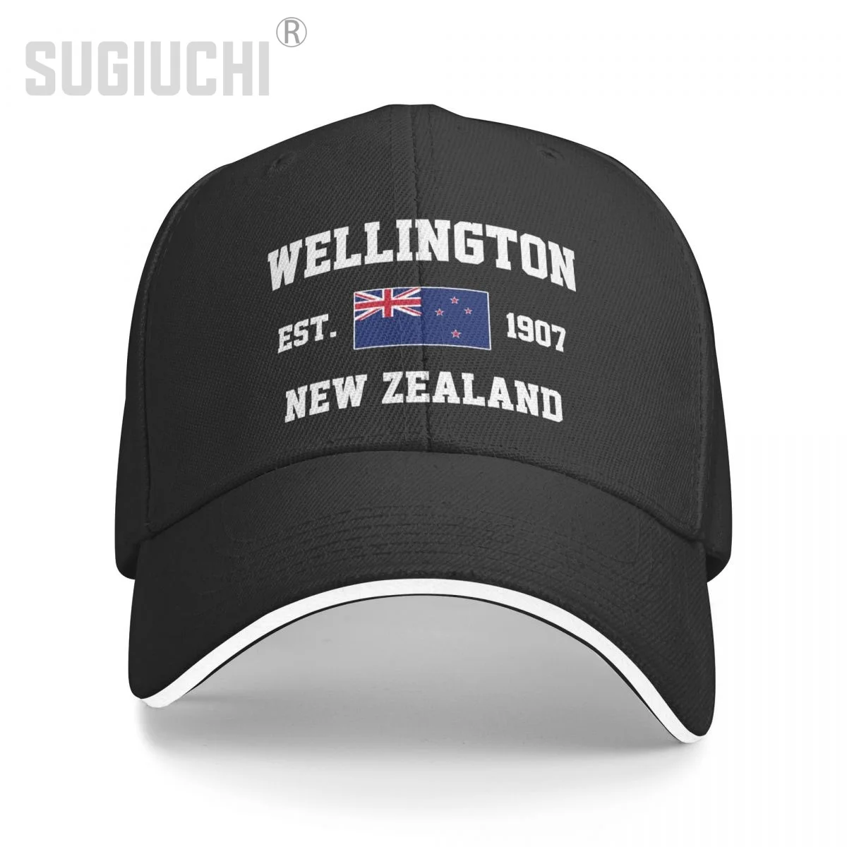 

Baseball Cap New Zealand EST.1907 Wellington Capital Men Women Unisex Hip Hop Sandwich Caps Snapback Golf Hat Fishing