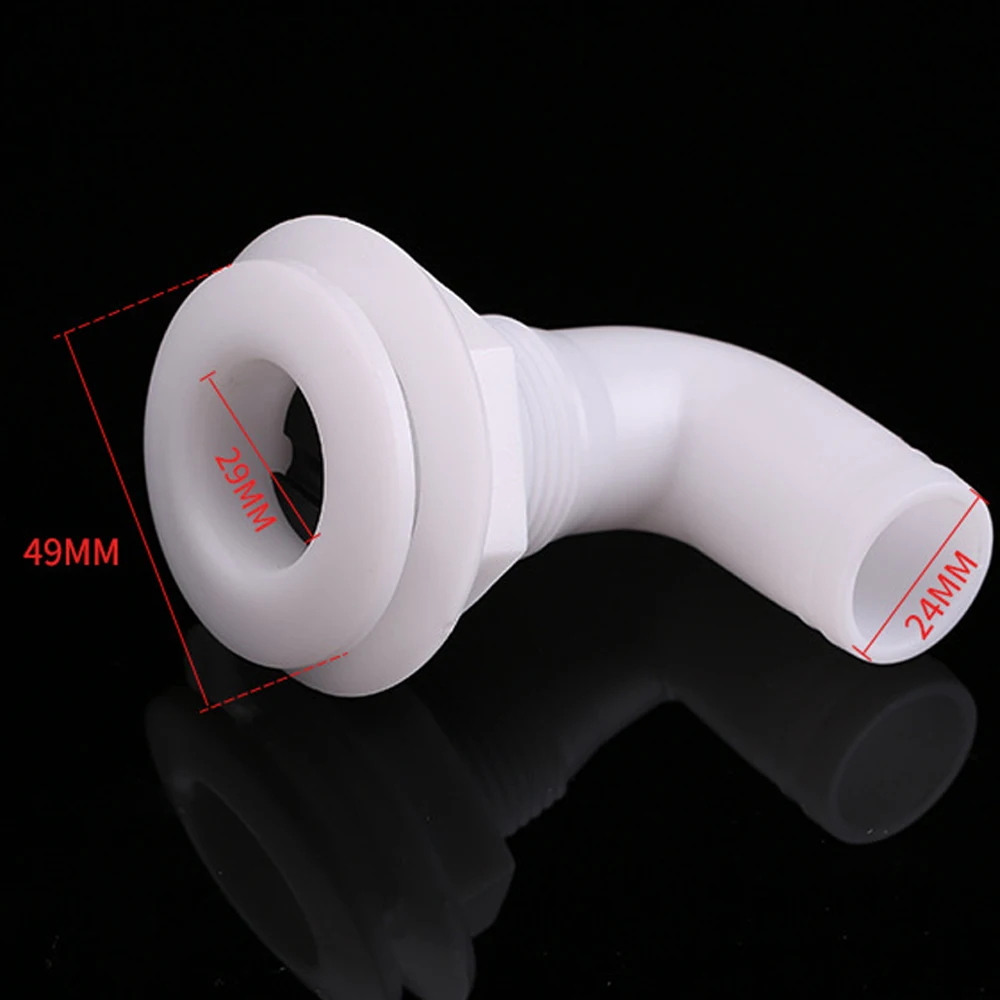 Pump Hose Fitting 1 1/4 Inch Nut Plastic Thru Hull Hose Fitting for Bilge Pump 90 Degree Angle Durable & Practical
Pump Hose Fitting 1 1/4 Inch Nut Plastic Thru Hull Hose Fitting for Bilge Pump 90 Degree Angle Durable & Practical