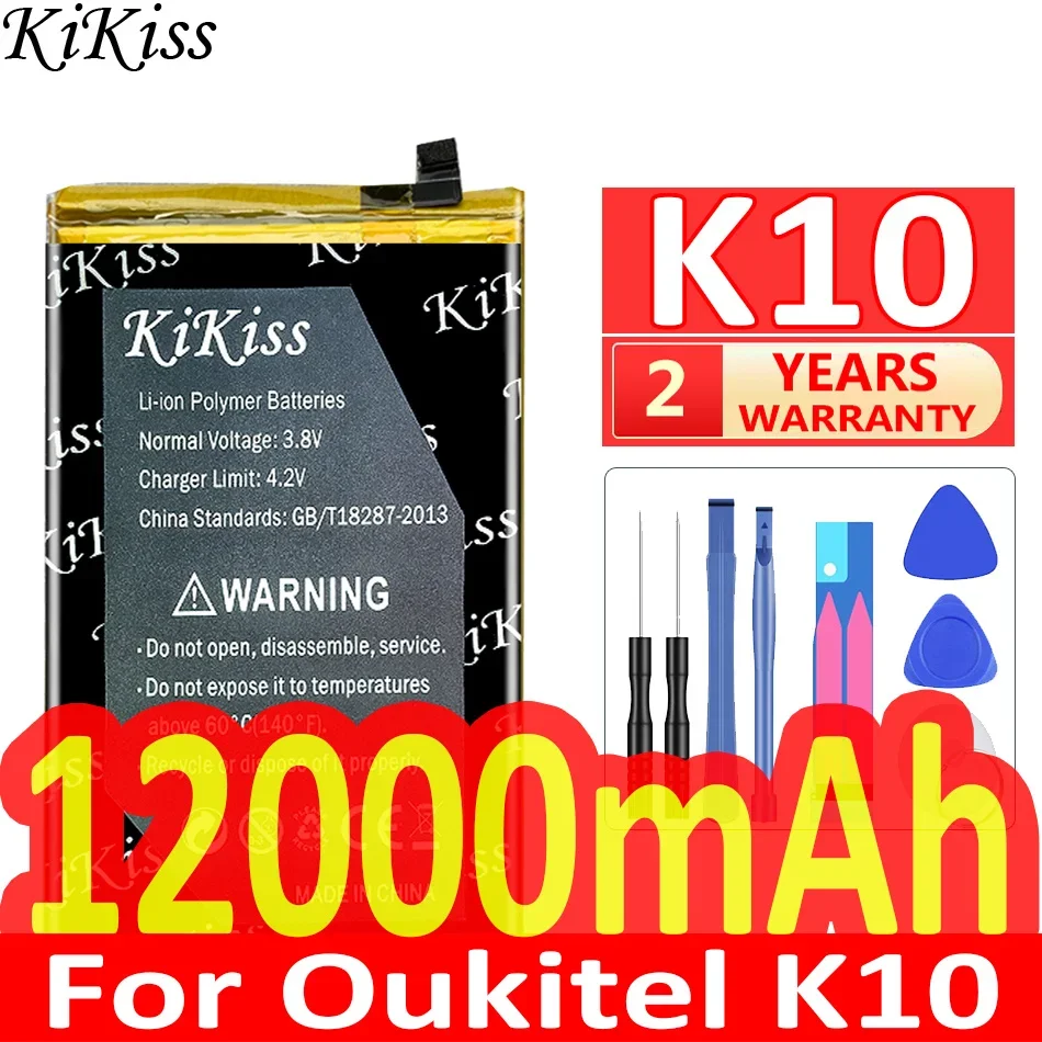 KiKiss 12000mAh Powerful K10 Battery for Oukitel K 10 Mobile Phone Batteries Battery with Free tools
KiKiss 12000mAh Powerful K10 Battery for Oukitel K 10 Mobile Phone Batteries Battery with Free tools