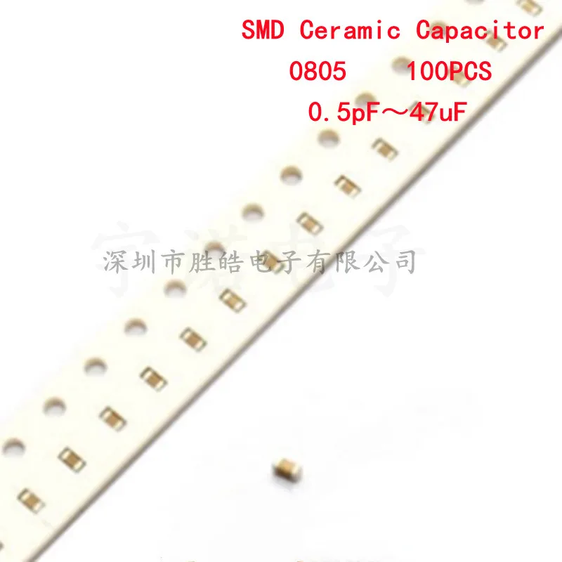 100piece 0805 SMD Chip Multilayer Ceramic Capacitor 0.5pF - 47uF 10pF 22 100pF 1nF 10 100nF 0.1uF 1 2.2 4.7 10 22uF Good Quality
100piece 0805 SMD Chip Multilayer Ceramic Capacitor 0.5pF - 47uF 10pF 22 100pF 1nF 10 100nF 0.1uF 1 2.2 4.7 10 22uF Good Quality