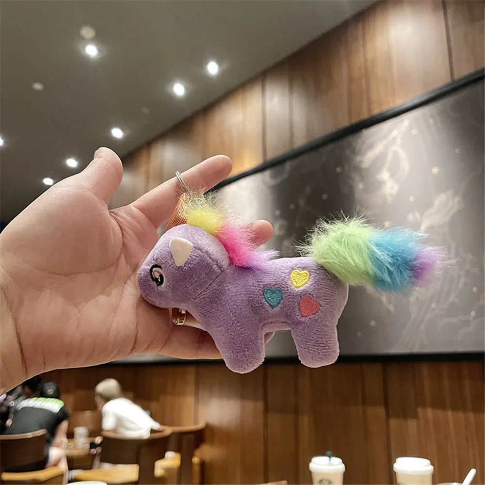 Cartoon Unicorn Plush Doll Keychain Cute Horse Bag Packback Pendant Keyring Decoration Car Hangings Jewelry Gifts Creative New
Cartoon Unicorn Plush Doll Keychain Cute Horse Bag Packback Pendant Keyring Decoration Car Hangings Jewelry Gifts Creative New