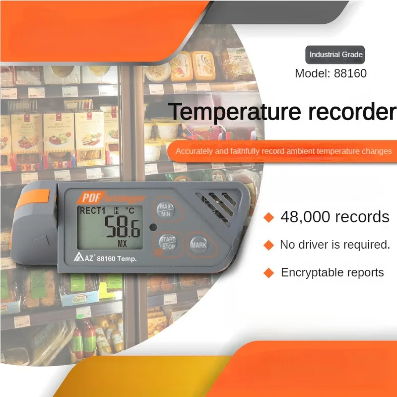 Temperature Recorder AZ88160 USB Warehouse Cold Chain Transportation Temperature Recorder Storage Instrument Waterproof
Temperature Recorder AZ88160 USB Warehouse Cold Chain Transportation Temperature Recorder Storage Instrument Waterproof