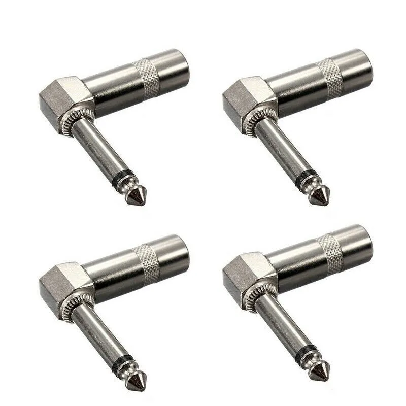 Guitar Audio Connector Mono Audio Plugs High Quality Right Angle 1/4 Male Jack Mono Phone Plug for Guitar Audio – Pack of 4
Guitar Audio Connector Mono Audio Plugs High Quality Right Angle 1/4 Male Jack Mono Phone Plug for Guitar Audio – Pack of 4