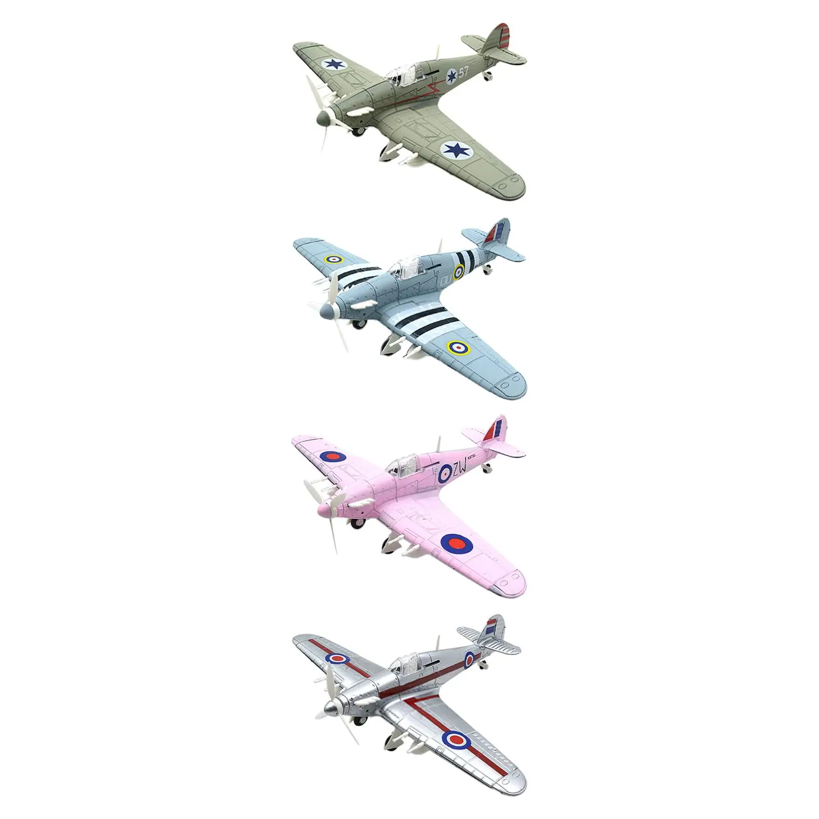 

1:48 Pirate Carrier based Fighter Building Kits DIY Airplane Desktop Decor Assemble Boy Toys Collection Plane 3D Puzzles