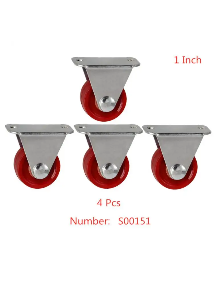 (4 Packs) Spot 1 Inch Pu Directional Caster Light Jujube Red Polyurethane Roller Quiet Wear-resistant Furniture Wheel
(4 Packs) Spot 1 Inch Pu Directional Caster Light Jujube Red Polyurethane Roller Quiet Wear-resistant Furniture Wheel