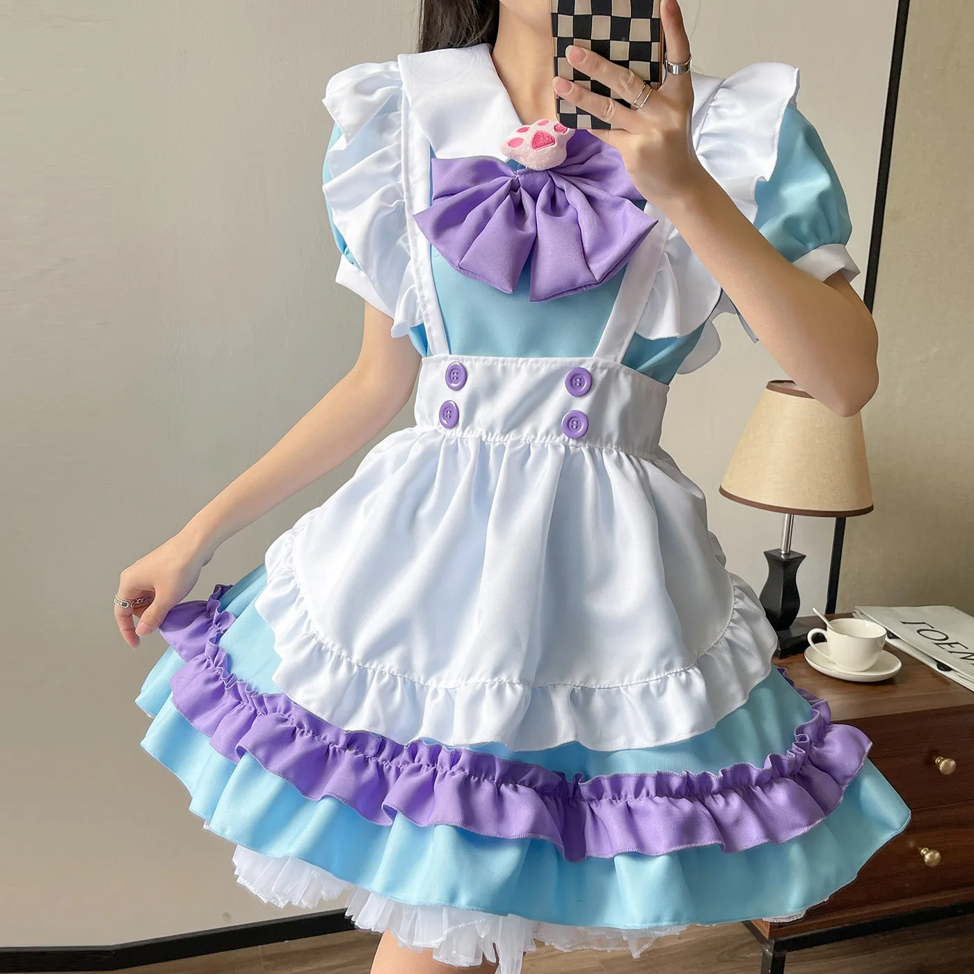 Kawaii Dress Cosplay Costumes Aesthetic Uniforms Woman Maid Outfits Anime Gothic Lolita Clothing Cute Style
Kawaii Dress Cosplay Costumes Aesthetic Uniforms Woman Maid Outfits Anime Gothic Lolita Clothing Cute Style