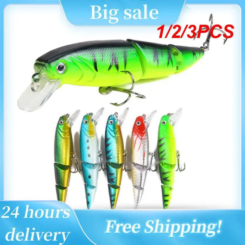 

1/2/3PCS Wobblers Fishing Lure Multi-section Hard Bait110mm 15g Artificial Bait Minnow Lure Crankbait Perch Carp Fishing Tackle